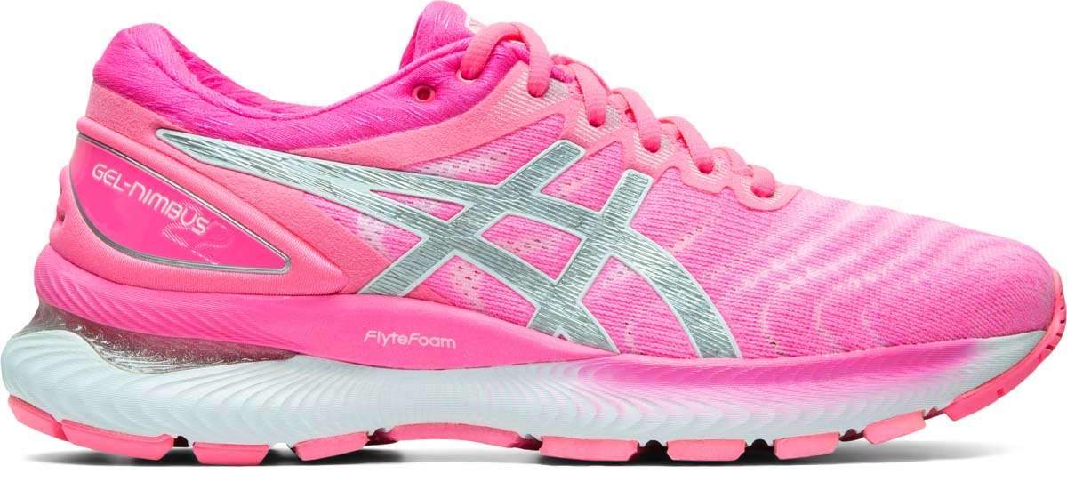 ASICS Gel Nimbus 22 Hardloopschoenen Roze/Zilver Dames