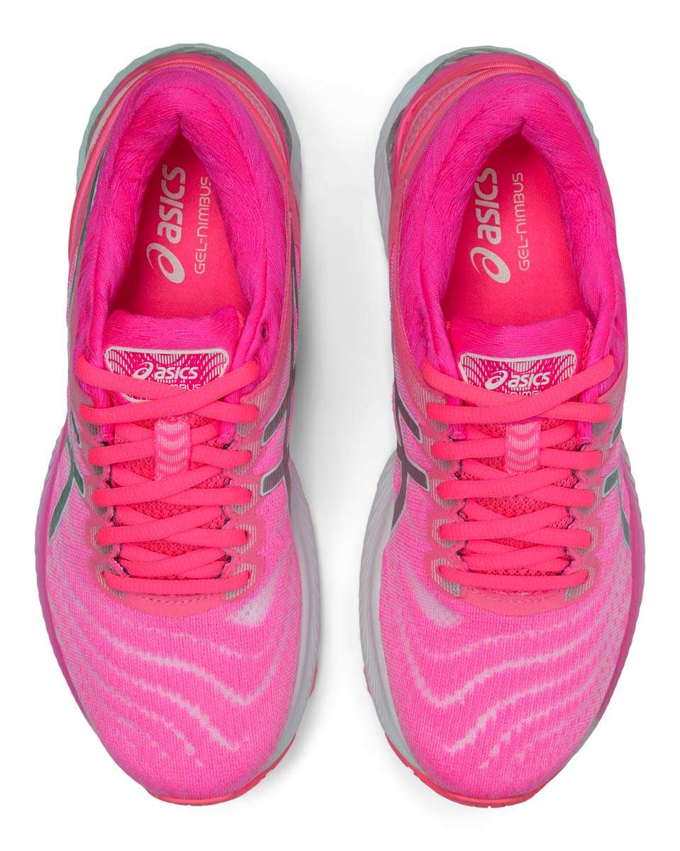 ASICS Gel Nimbus 22 Hardloopschoenen Roze/Zilver Dames