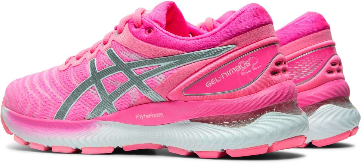 ASICS Gel Nimbus 22 Hardloopschoenen Roze/Zilver Dames