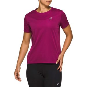 ASICS Katakana Hardloopshirt Korte Mouwen Bordeaux Rood Dames koop je bij  Futurumshop.nl