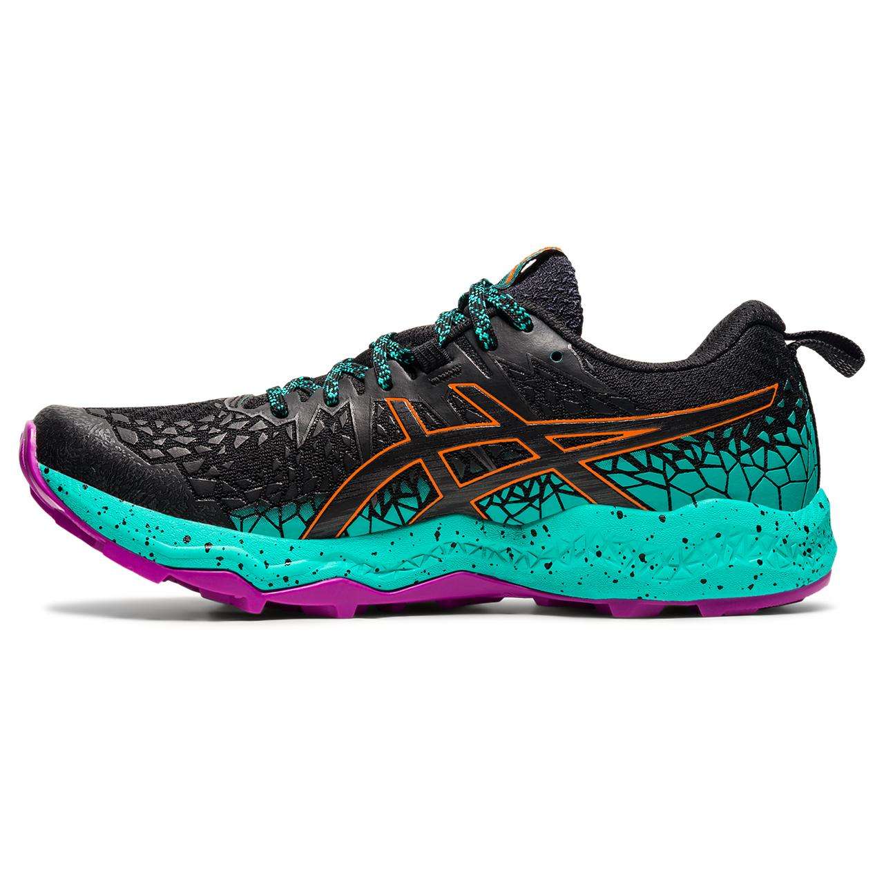 ASICS FujiTrabuco Lyte Trail Hardloopschoenen Zwart/Groen Dames