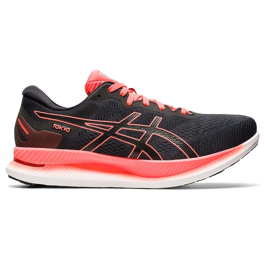 ASICS GlideRide Tokyo Hardloopschoenen Zwart Rood Heren koop je bij Futurumshop