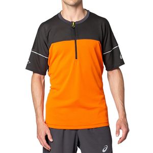 ASICS Fujitrail Hardloopshirt Korte Mouwen Oranje/Zwart Heren