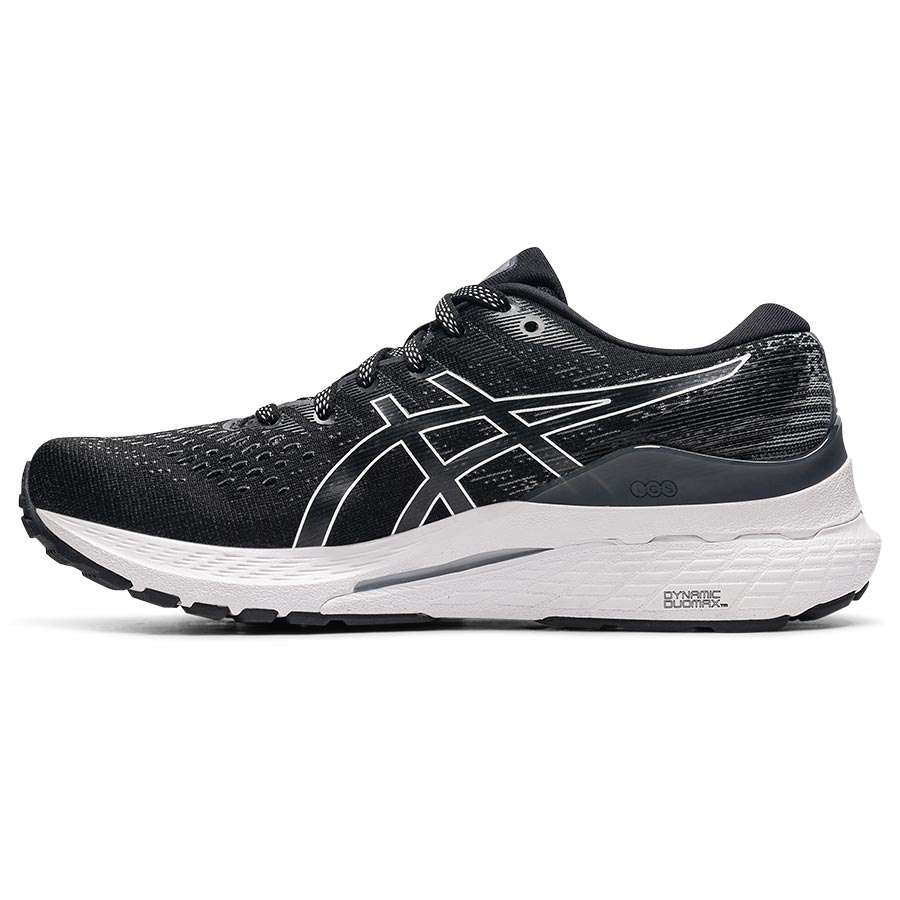 ASICS Gel Kayano 28 Hardloopschoenen Zwart/Wit Dames