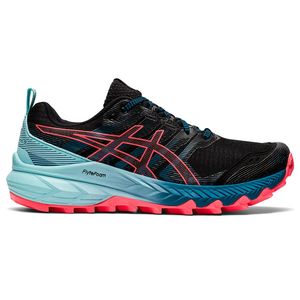 ASICS Gel Trabuco 9 Trail Hardloopschoenen Zwart/Rood/Mintgroen Dames koop  je bij Futurumshop.nl