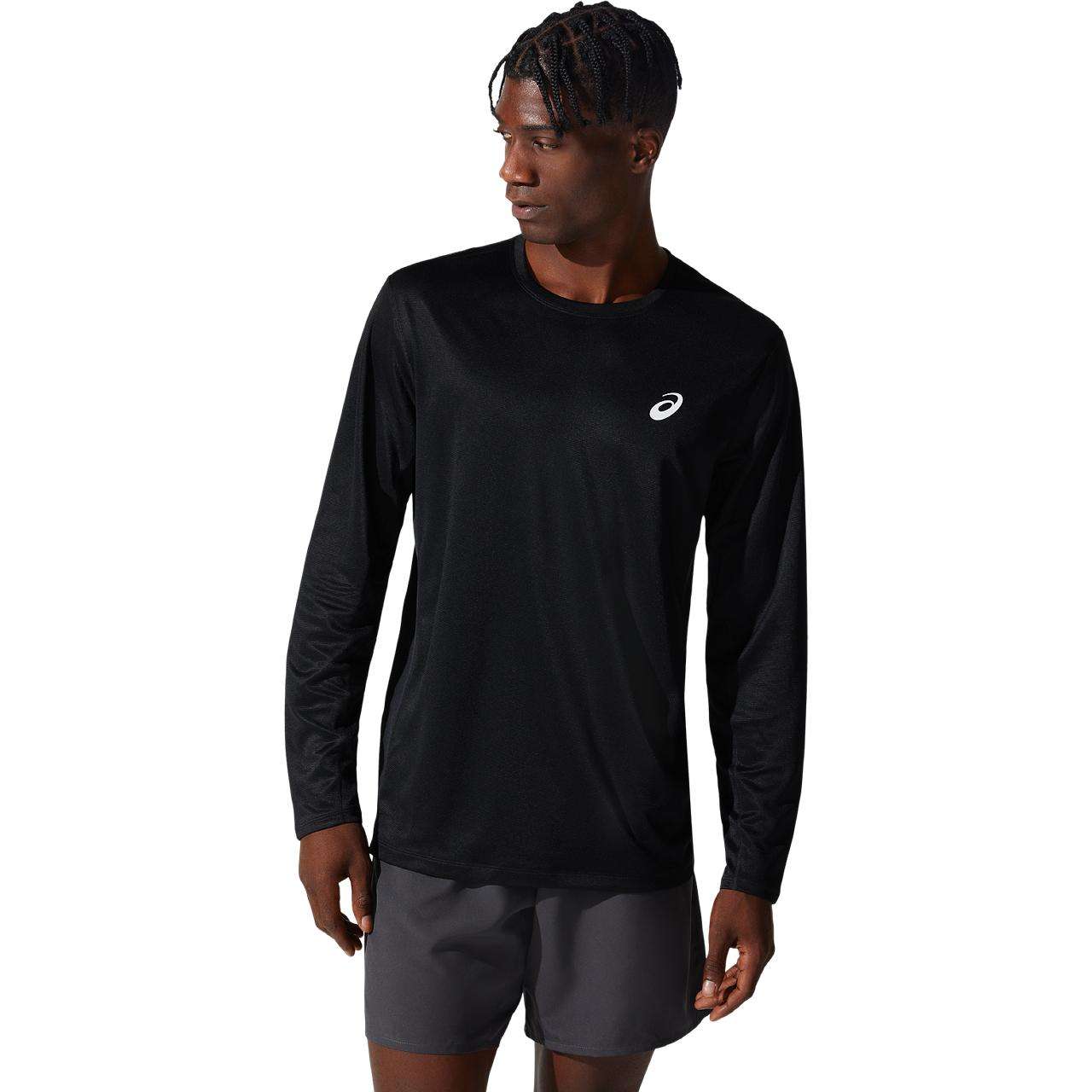 ASICS Core Hardloopshirt Lange Mouwen Zwart Heren koop je bij Futurumshop.nl
