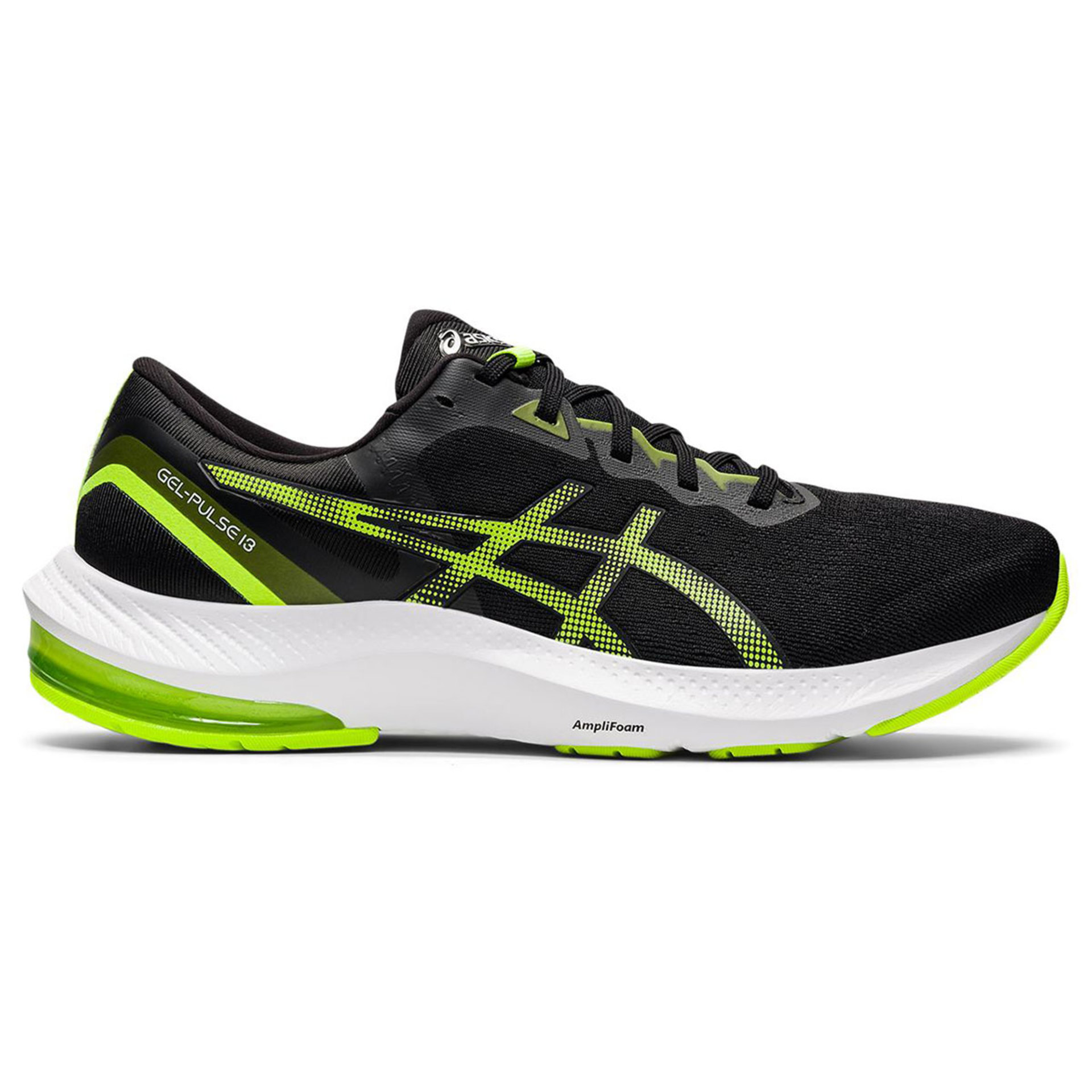 ASICS Gel-Pulse 13 Hardloopschoenen Zwart/Groen Heren koop je bij  Futurumshop.nl