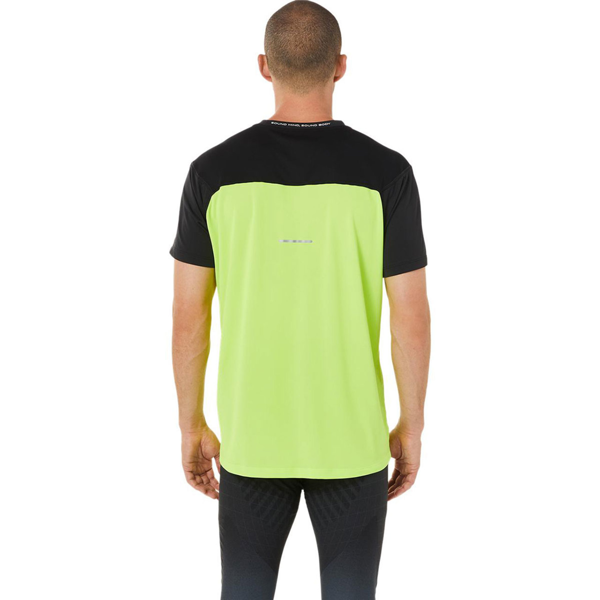 ASICS Race Hardloopshirt Korte Mouwen Groen/Zwart Heren