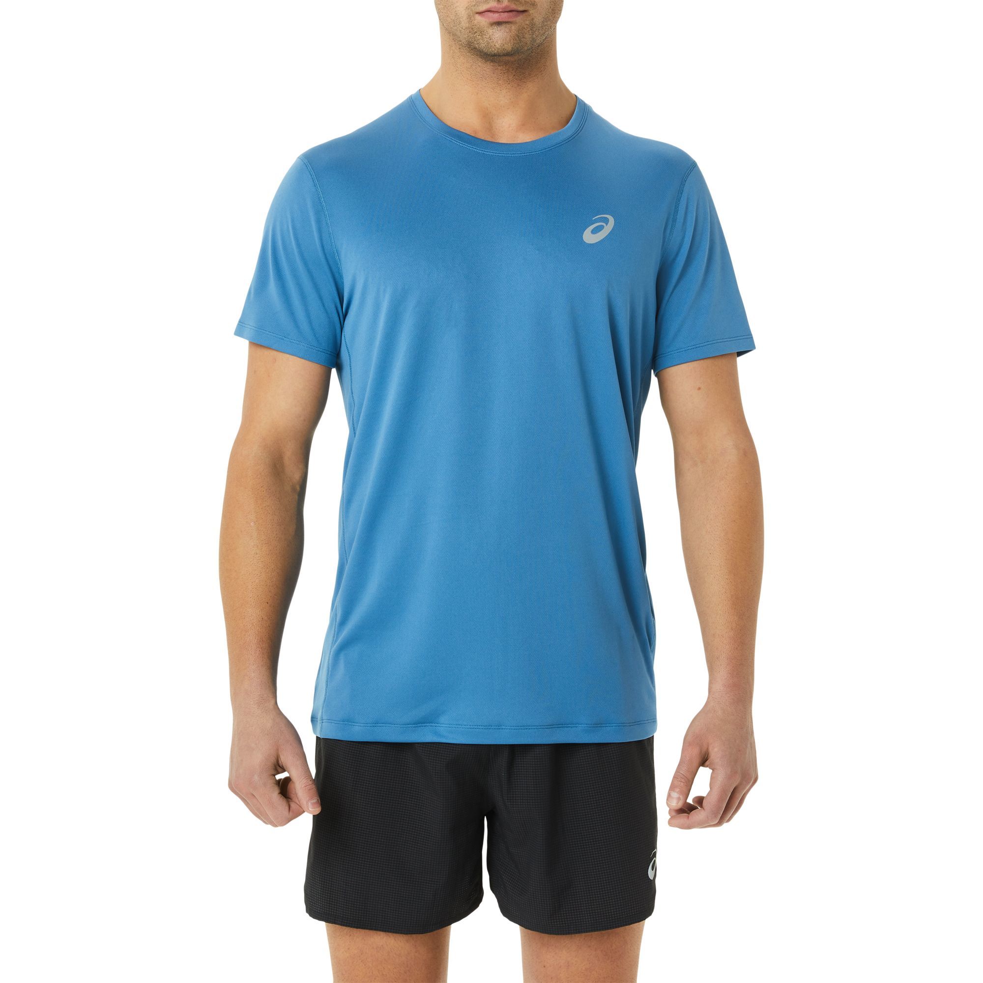 ASICS Core Hardloopshirt Korte Mouwen Blauw Heren koop je bij Futurumshop.nl