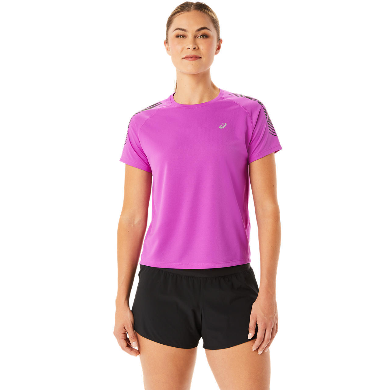 ASICS Icon Hardloopshirt Korte Mouwen Paars Dames