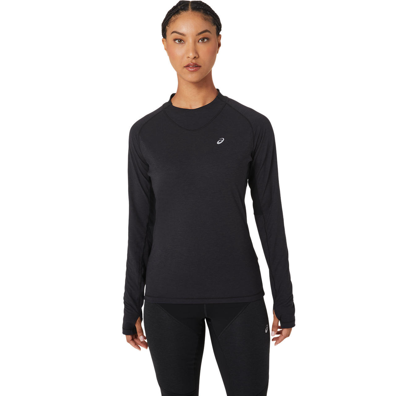 ASICS Winter Run Hardloopshirt Lange Mouwen Zwart Dames