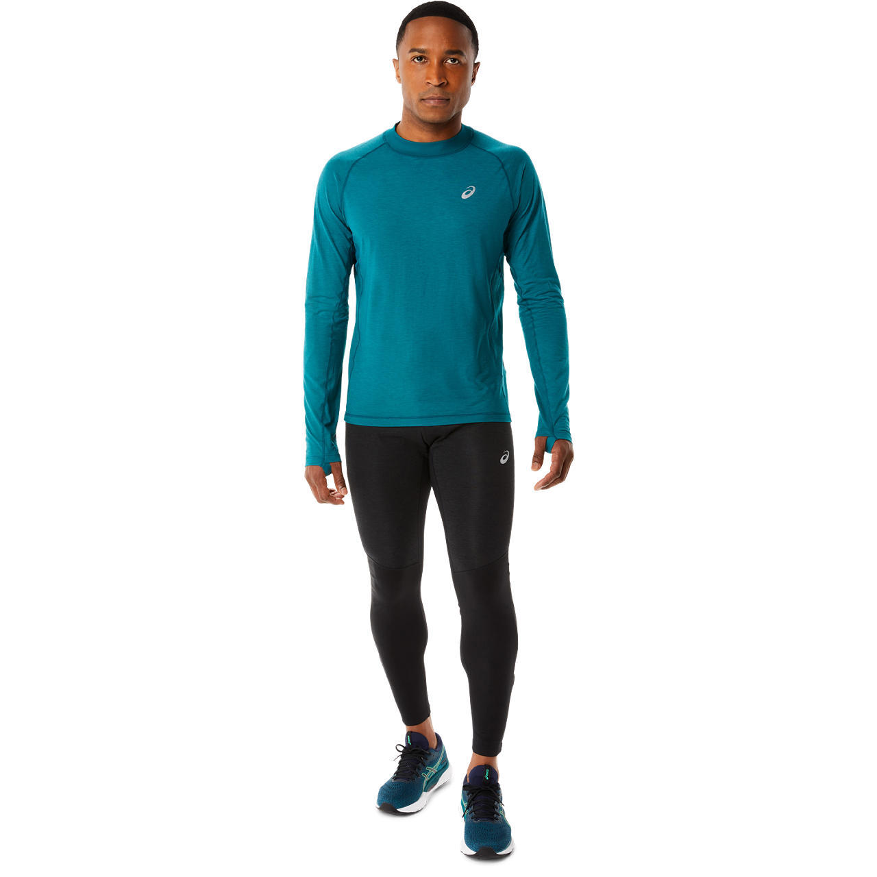 ASICS Winter Run Hardloopshirt Lange Mouwen Blauw Heren