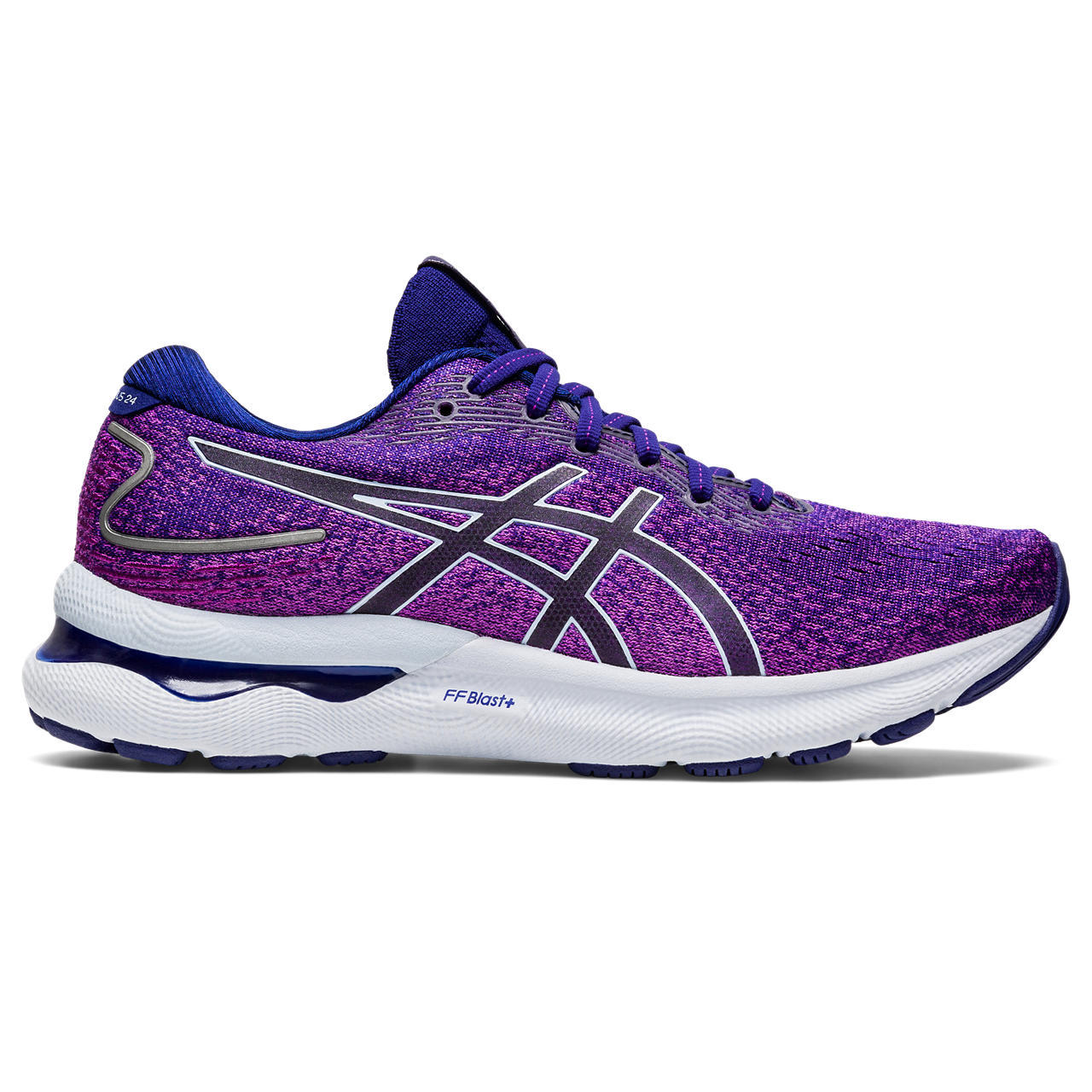 ASICS Gel-Nimbus 24 Hardloopschoenen Paars/Blauw/Wit Dames