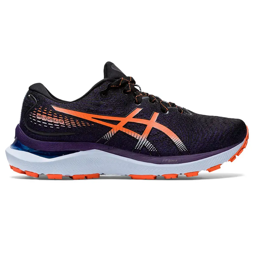 ASICS Gel-Cumulus 24 Trail Hardloopschoenen Donkerpaars/Zwart/Oranje Dames