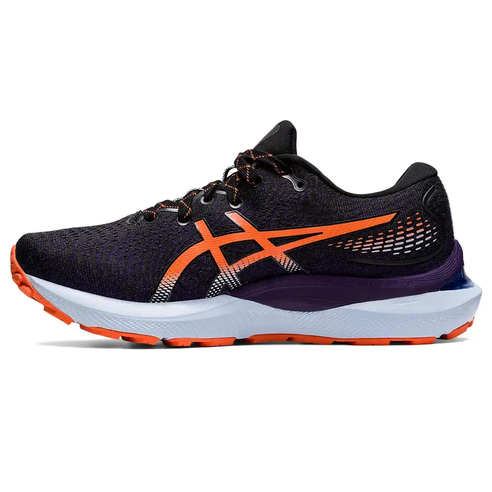 ASICS Gel-Cumulus 24 Trail Hardloopschoenen Donkerpaars/Zwart/Oranje Dames