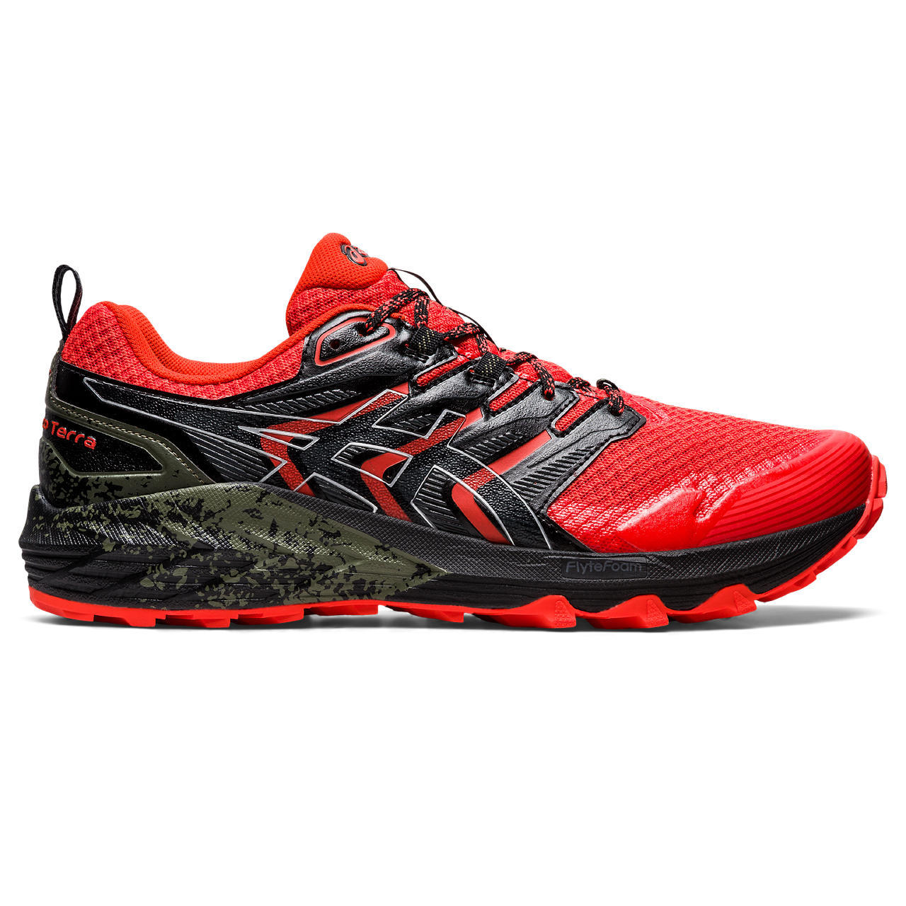 ASICS Gel Trabuco Terra Trail Hardloopschoenen Rood/Zwart/Zilver Heren koop  je bij Futurumshop.nl