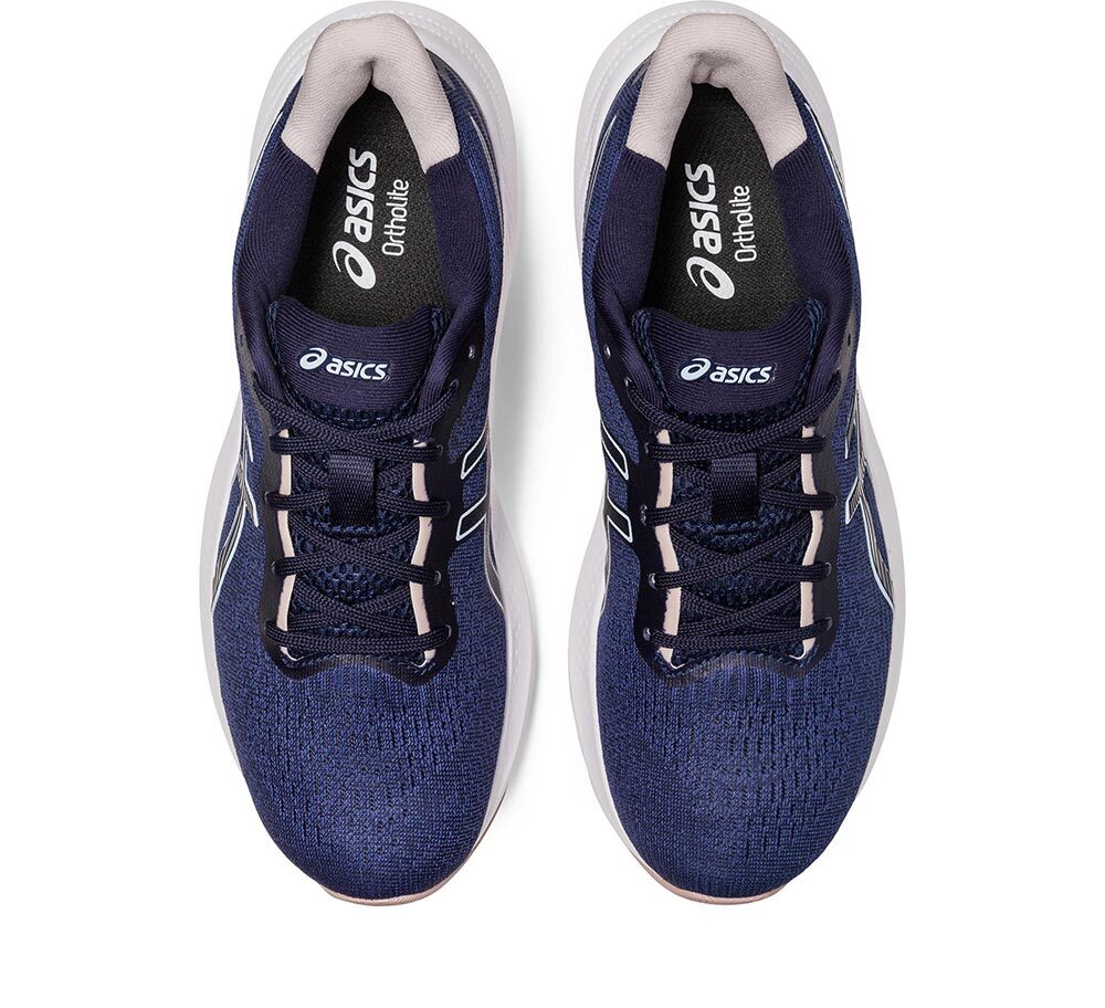 B.C. Bezem bijtend ASICS Gel-Pulse 14 Hardloopschoenen Donkerblauw/Wit Dames koop je bij  Futurumshop.nl