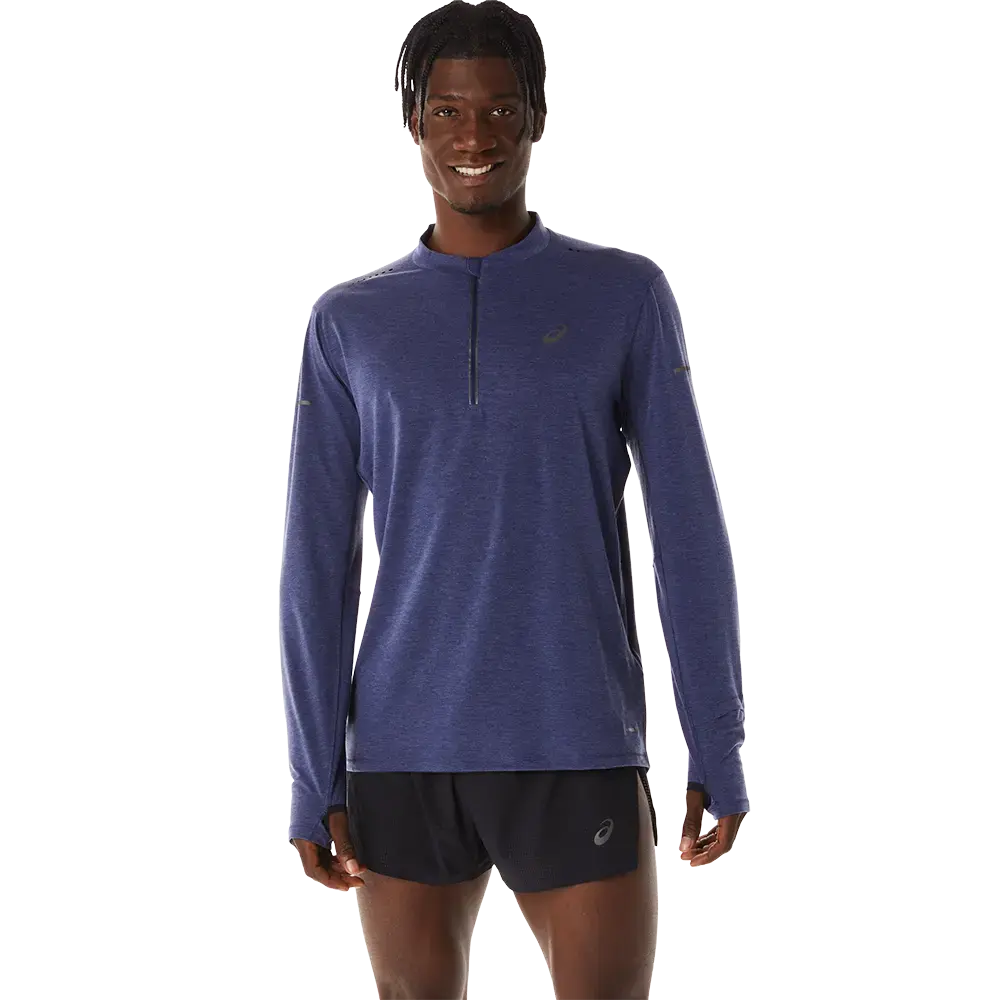 ASICS Metarun 1/2 Zip Hardloopshirt Lange Mouwen Blauw Heren