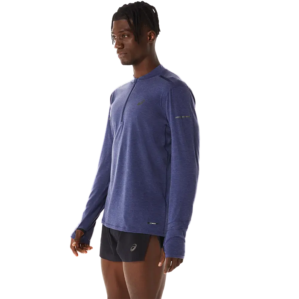 ASICS Metarun 1/2 Zip Hardloopshirt Lange Mouwen Blauw Heren