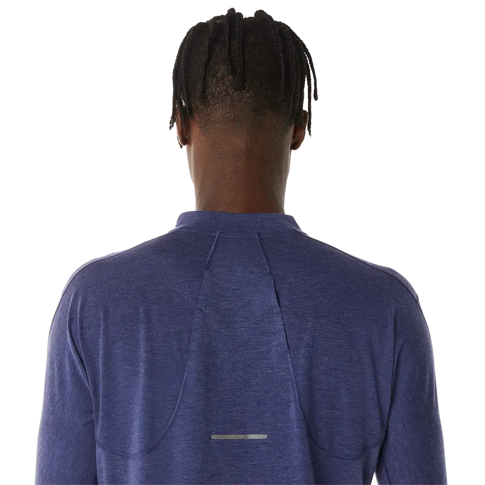 ASICS Metarun 1/2 Zip Hardloopshirt Lange Mouwen Blauw Heren