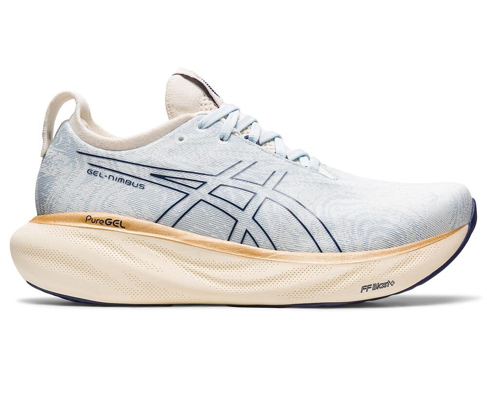 ASICS Gel-Nimbus 25 Hardloopschoenen Lichtblauw/Wit Dames