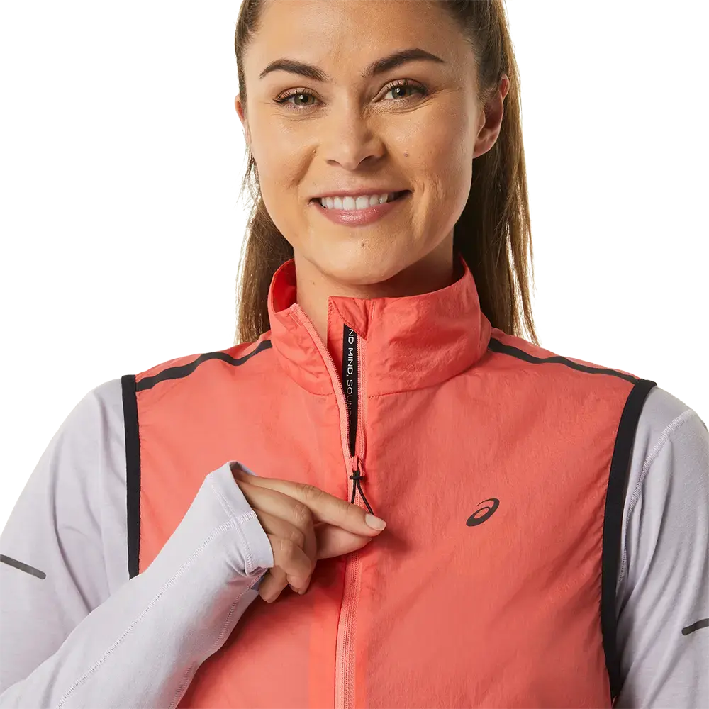 ASICS Metarun Packable Vest Roze Dames