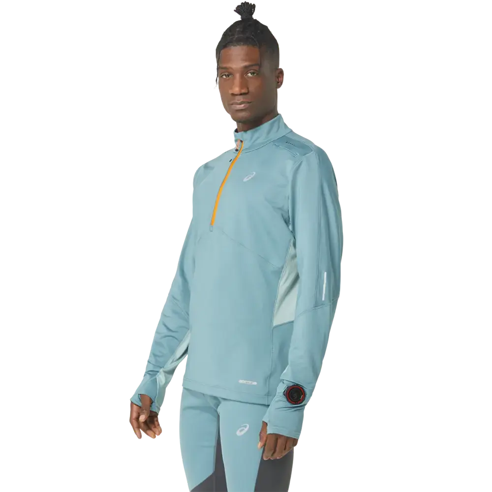 ASICS Winter Run 1 2 zip Mid Layer Hardloopshirt Lange Mouwen Blauw Heren koop je bij Futurumshop