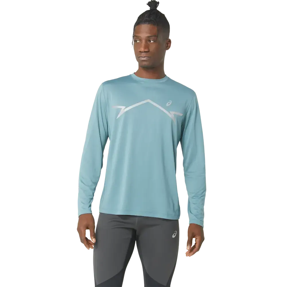 ASICS Lite-Show Hardloopshirt Lange Mouwen Blauw Heren