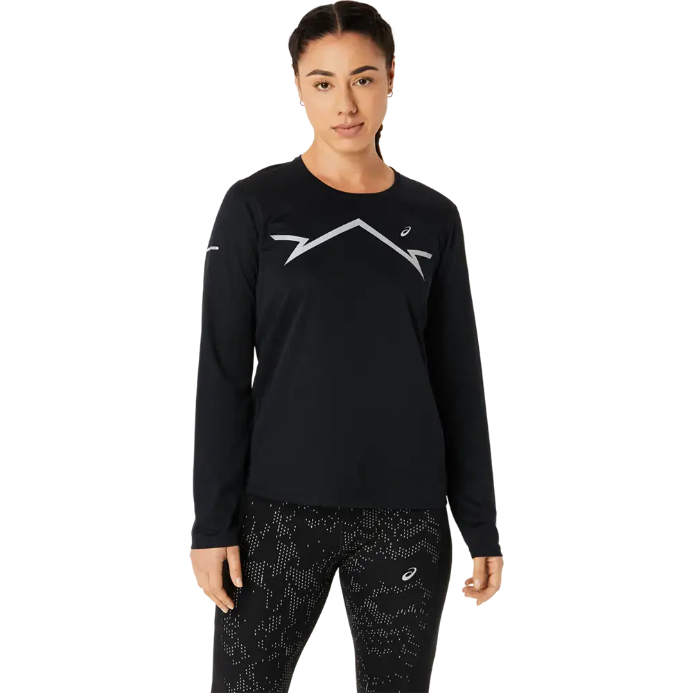 ASICS Lite-Show Hardloopshirt Lange Mouwen Zwart Dames