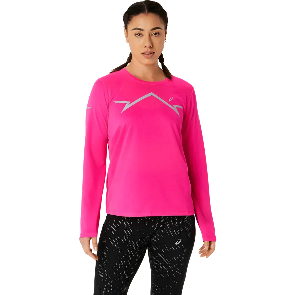 ASICS Lite-Show Hardloopshirt Lange Mouwen Roze Dames