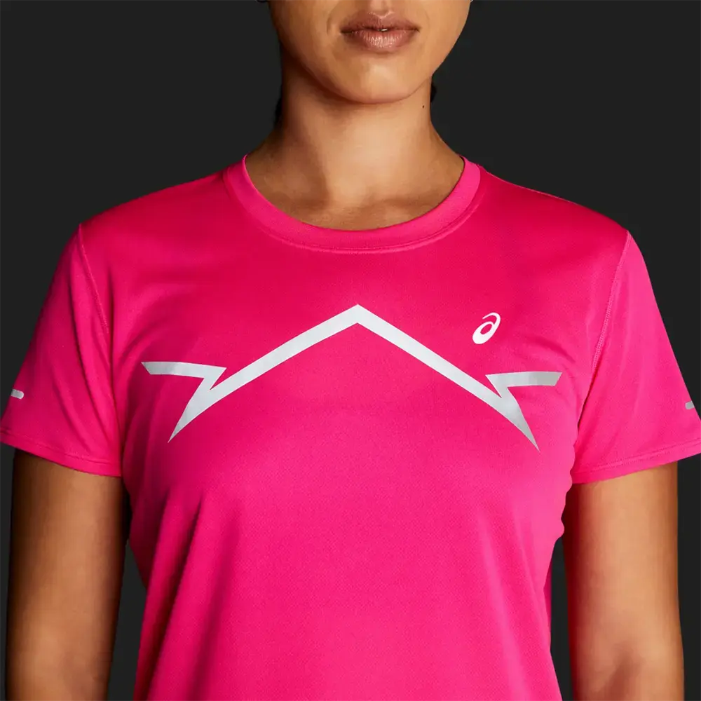 ASICS Lite-Show Hardloopshirt Korte Mouwen Roze Dames