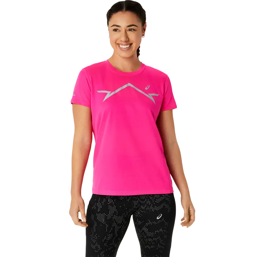 ASICS Lite-Show Hardloopshirt Korte Mouwen Roze Dames