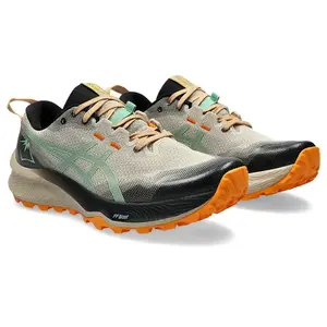 ASICS Gel-Trabuco 12 Trail Hardloopschoenen Grijs/Groen/Oranje Heren