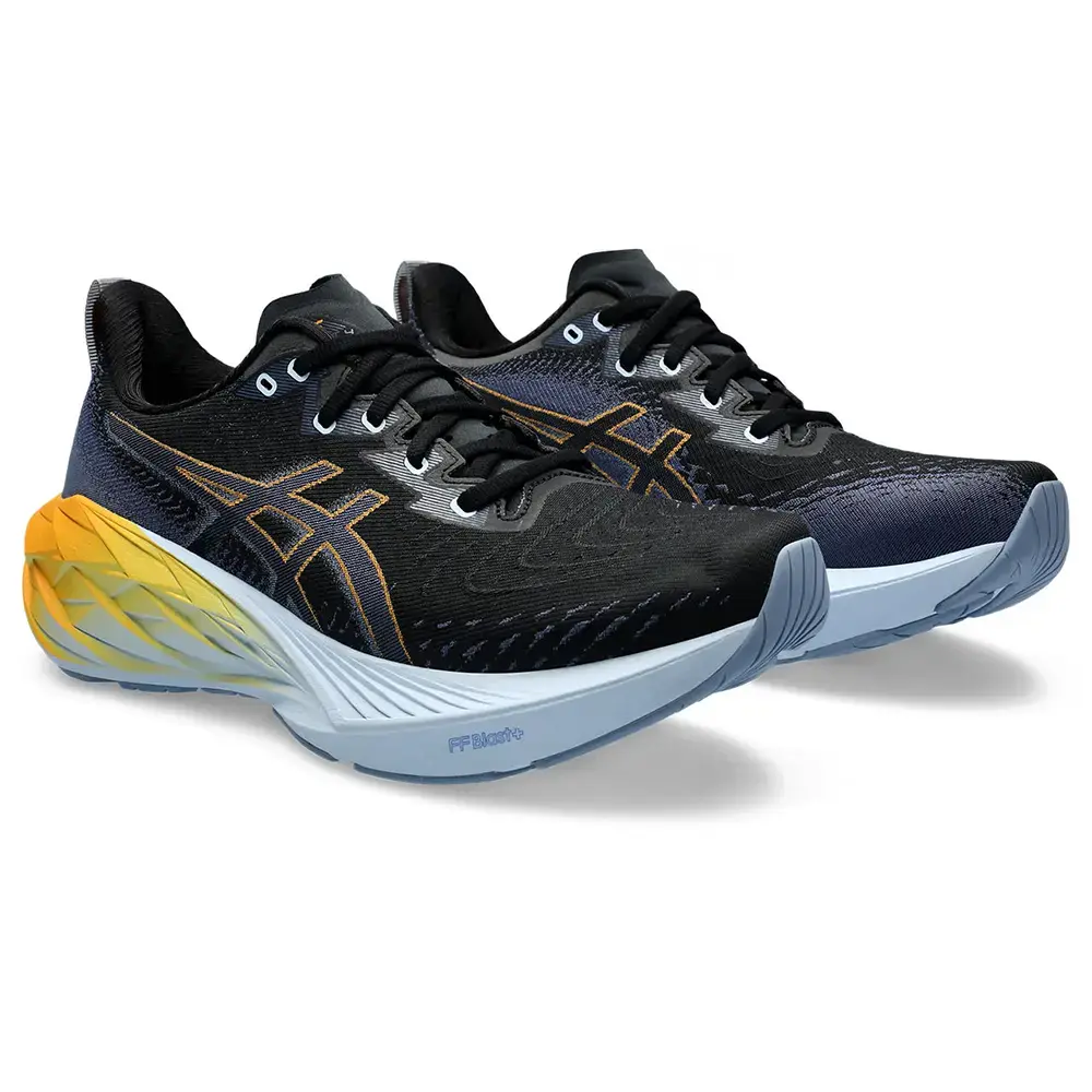 ASICS Novablast 4 Hardloopschoenen Zwart/Donkergeel Heren