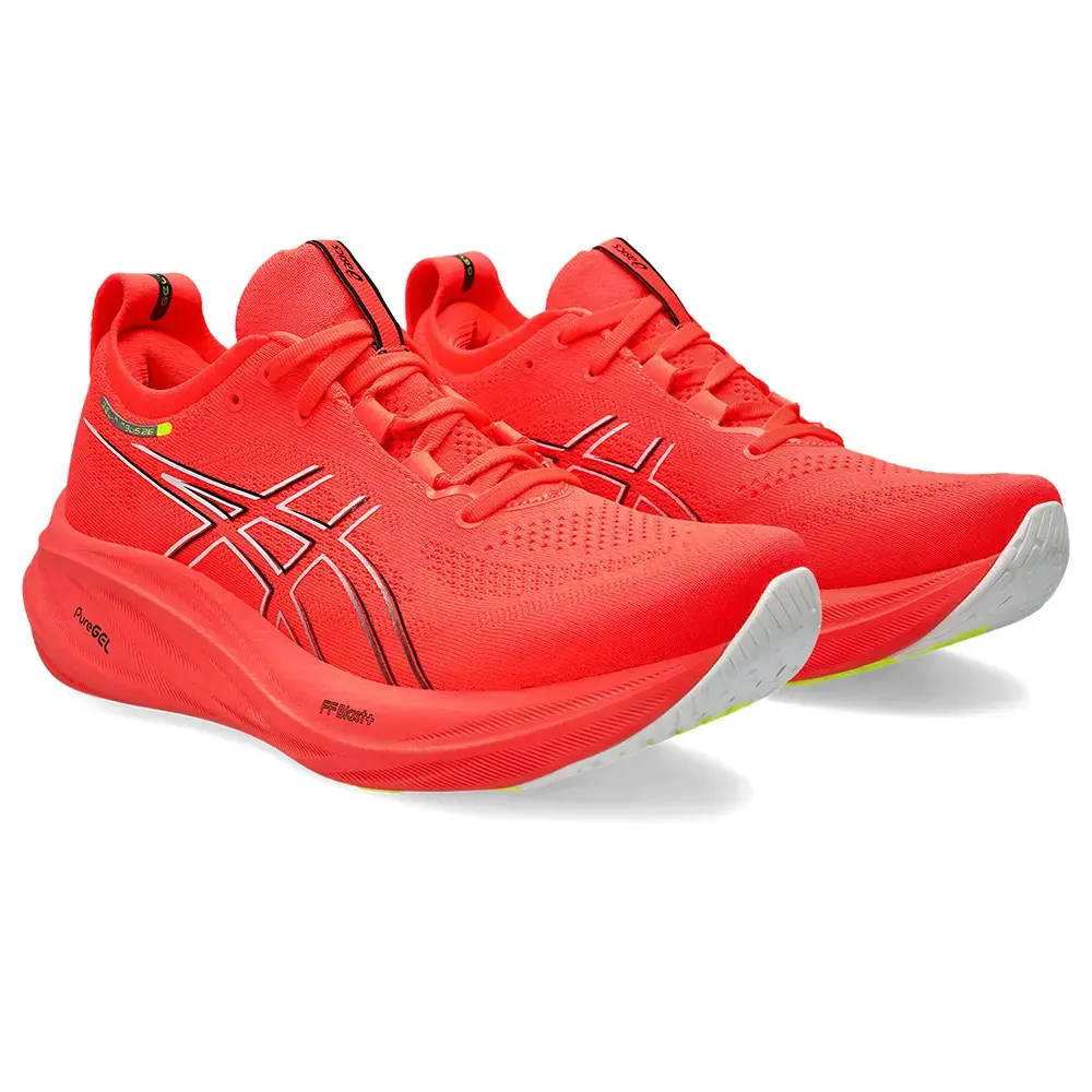 ASICS Gel-Nimbus 26 Hardloopschoenen Rood/Zwart Heren