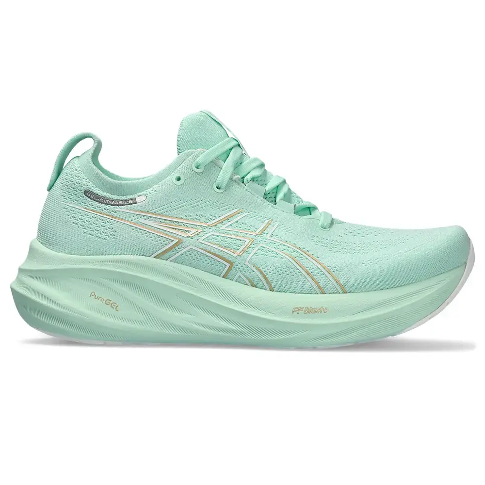 ASICS Gel-Nimbus 26 Hardloopschoenen Mintgroen Dames