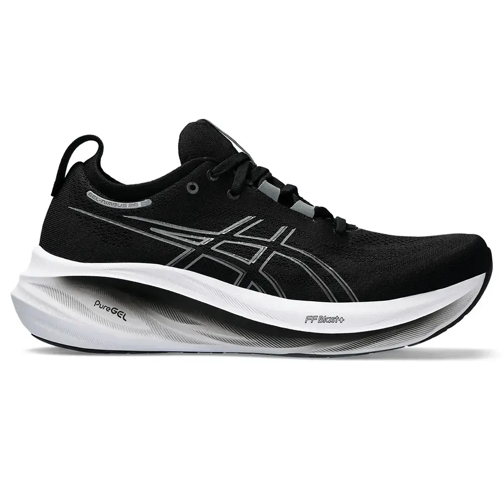 ASICS Gel-Nimbus 26 Hardloopschoenen Zwart/Grijs Heren