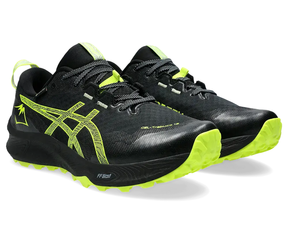 ASICS Gel Trabuco 12 GTX Trail Hardloopschoenen Zwart Geel Heren koop je bij Futurumshop