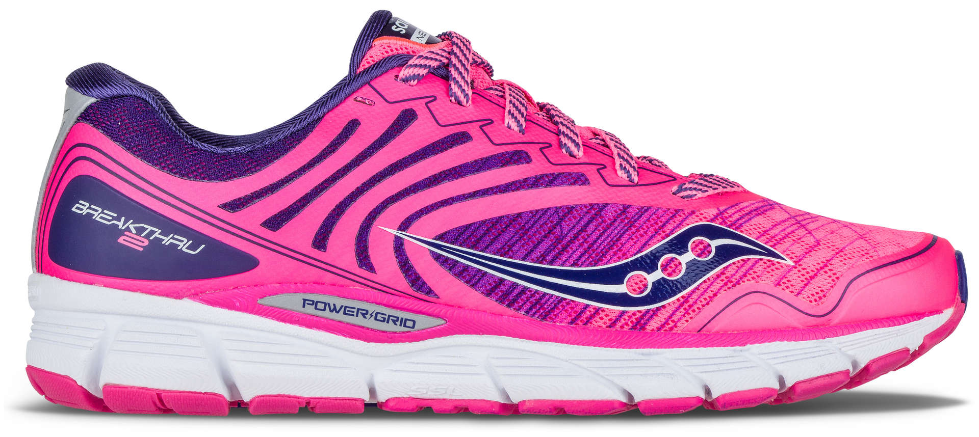 Saucony Breakthru 2 Hardloopschoenen Roze/Blauw Dames