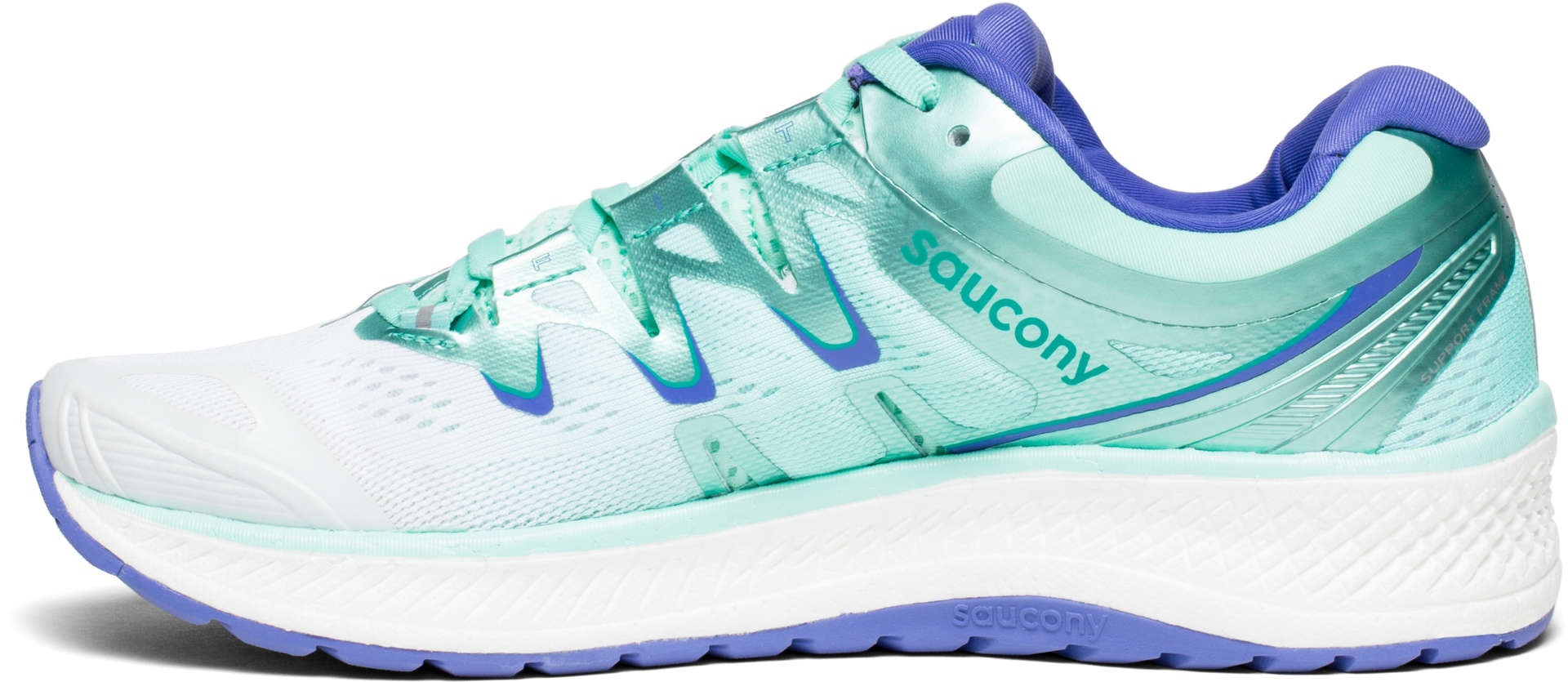 Saucony Triumph ISO 4 Hardloopschoenen Groen Paars Wit Dames koop je bij Futurumshop