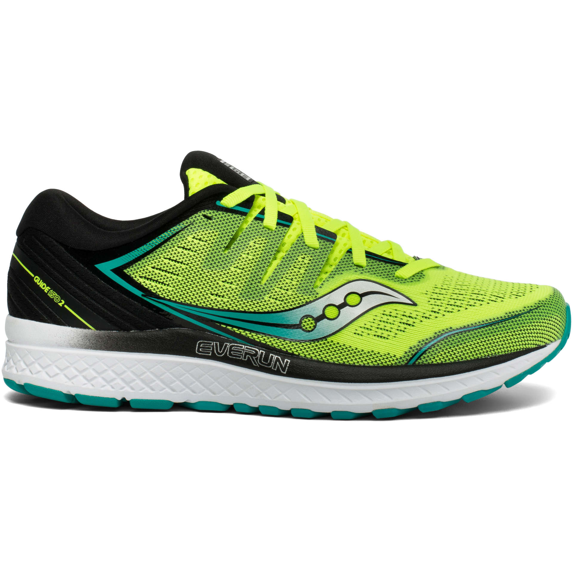 Saucony Guide ISO 2 Hardloopschoenen Geel/Zwart Heren