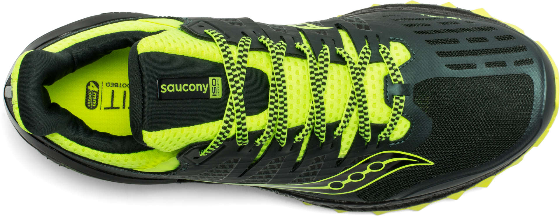 Saucony Xodus ISO 3 Trail Hardloopschoenen Groen/Geel Heren