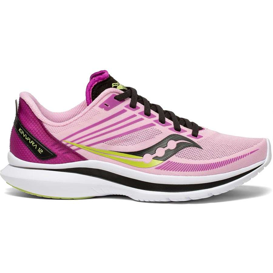 Saucony Kinvara 12 Hardloopschoenen Roze/Zwart Dames koop je bij  Futurumshop.nl