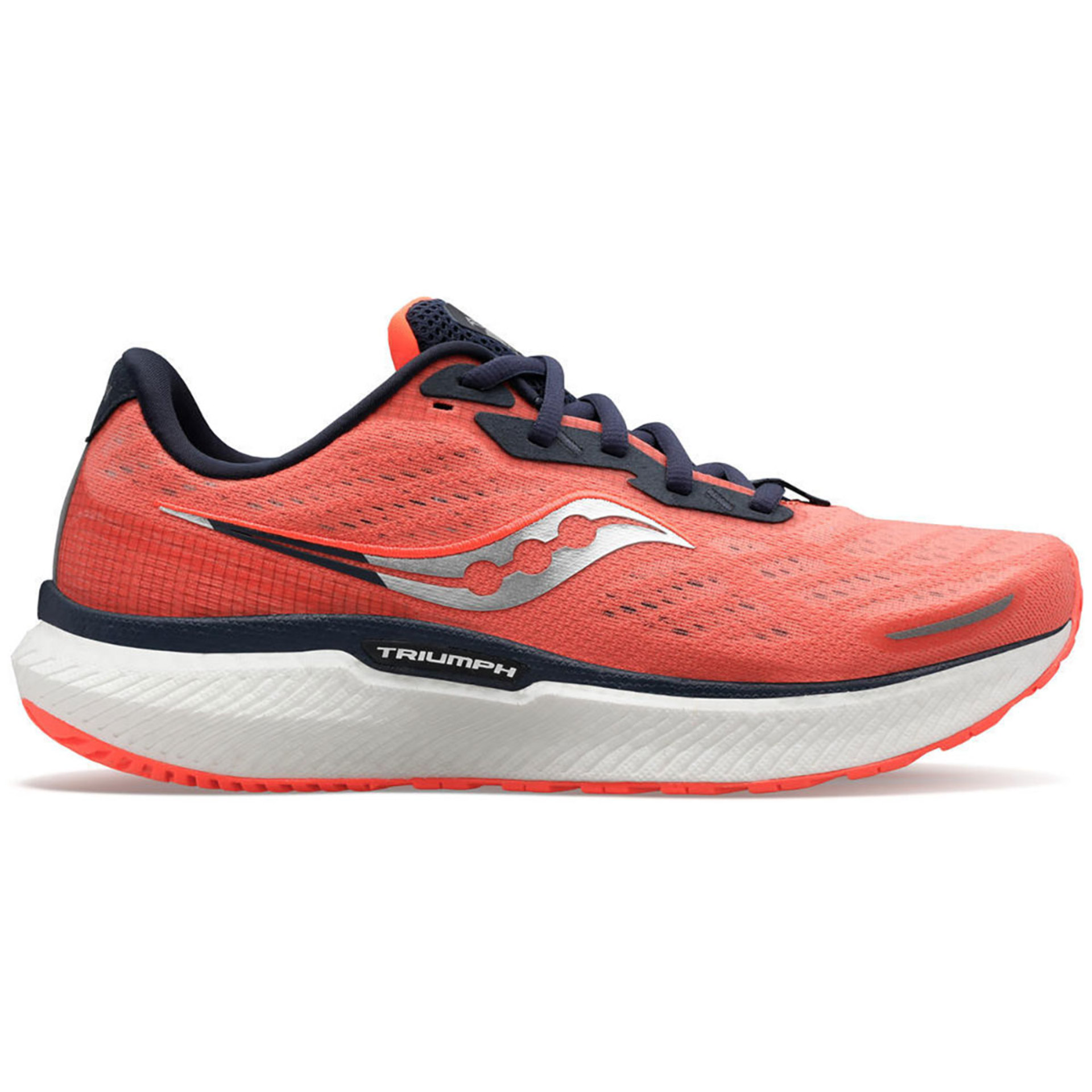 Saucony Triumph 19 Hardloopschoenen Koraalrood/Zwart Dames koop je bij  Futurumshop.nl