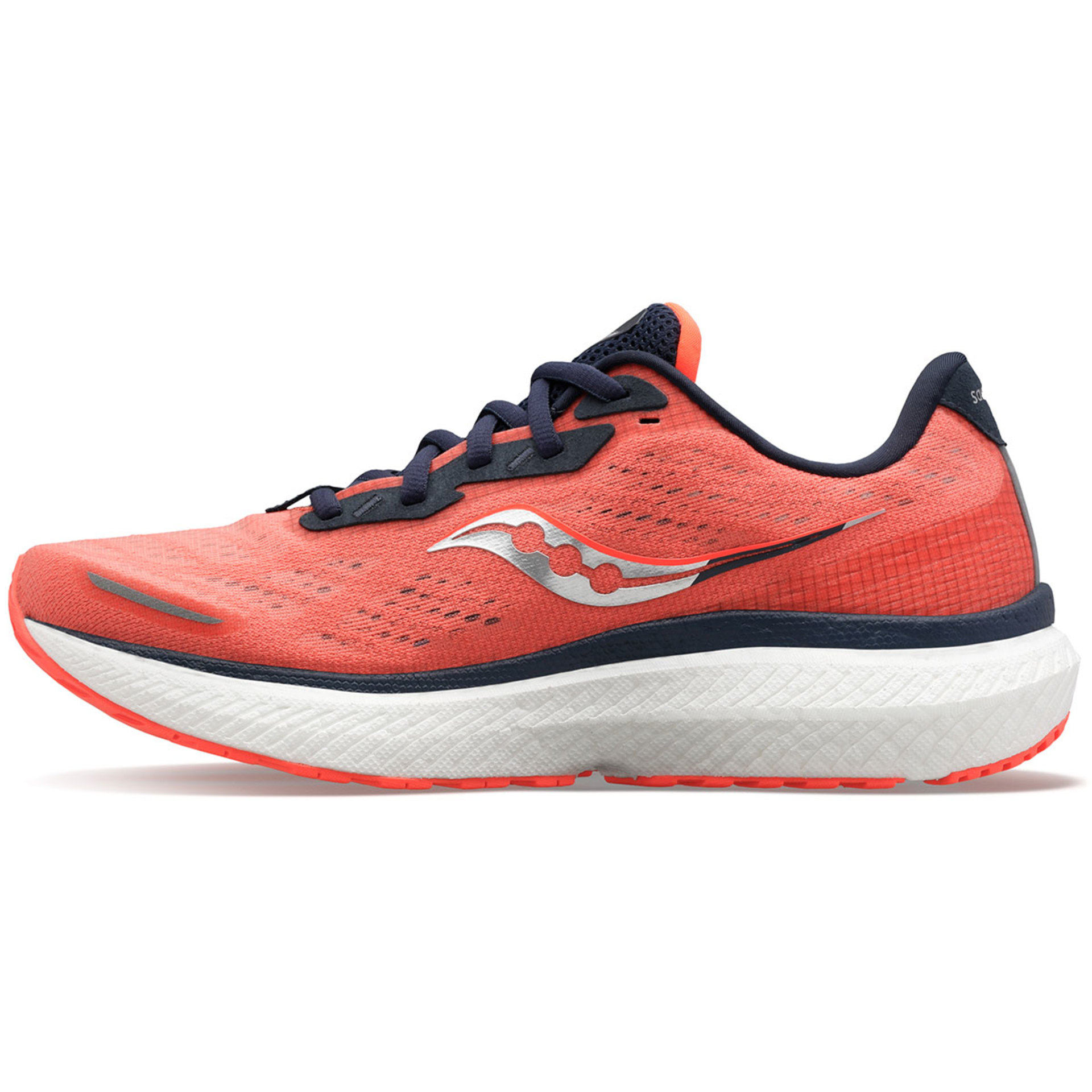 Saucony Triumph 19 Hardloopschoenen Koraalrood/Zwart Dames koop je bij  Futurumshop.nl