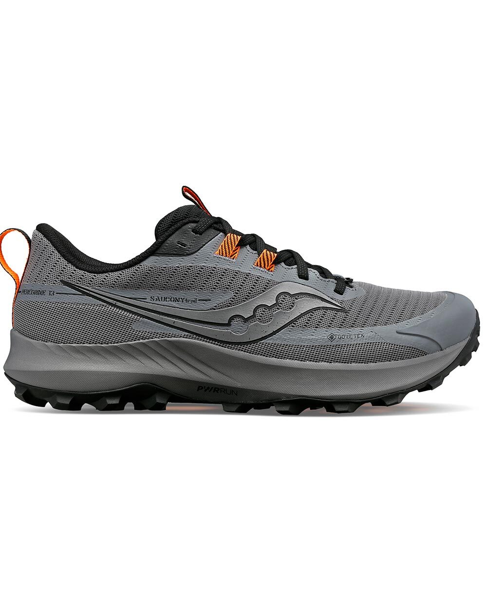 Saucony Peregrine 13 GTX Trail Hardloopschoenen Grijs/Zwart Heren