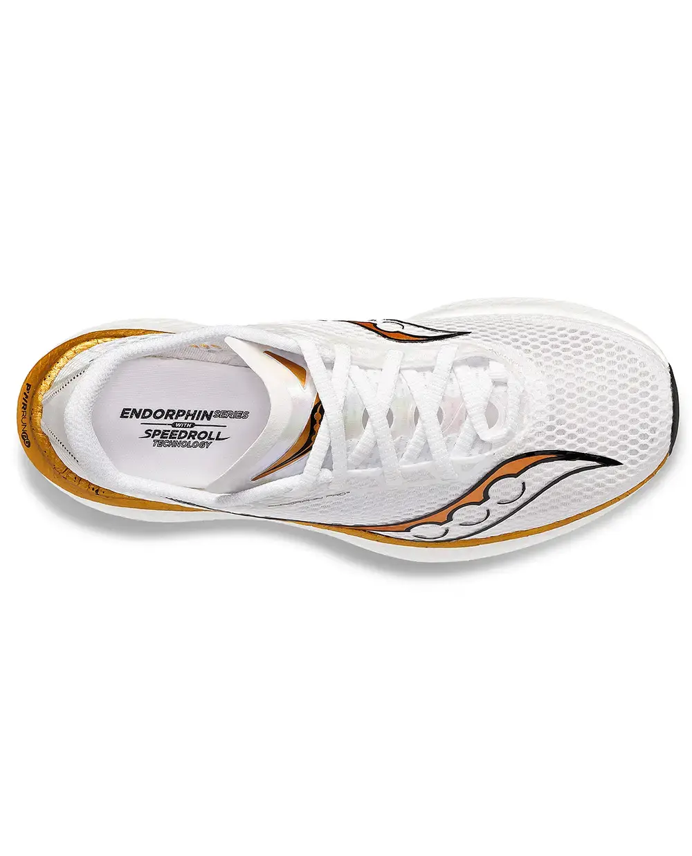 Saucony Endorphin Pro 3 Hardloopschoenen Wit/Goud Dames koop je bij