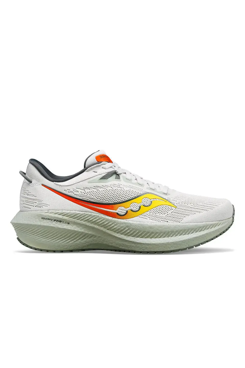 Saucony Triumph 21 Hardloopschoenen Wit Oranje Geel Heren koop je bij Futurumshop