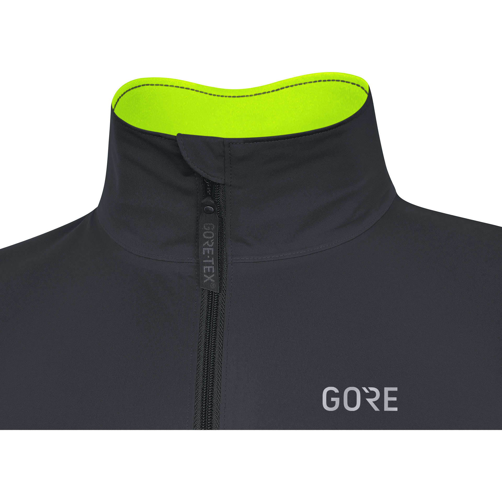 GORE Wear C5 Gore-Tex Active Fietsjack Zwart/Neon Geel Heren