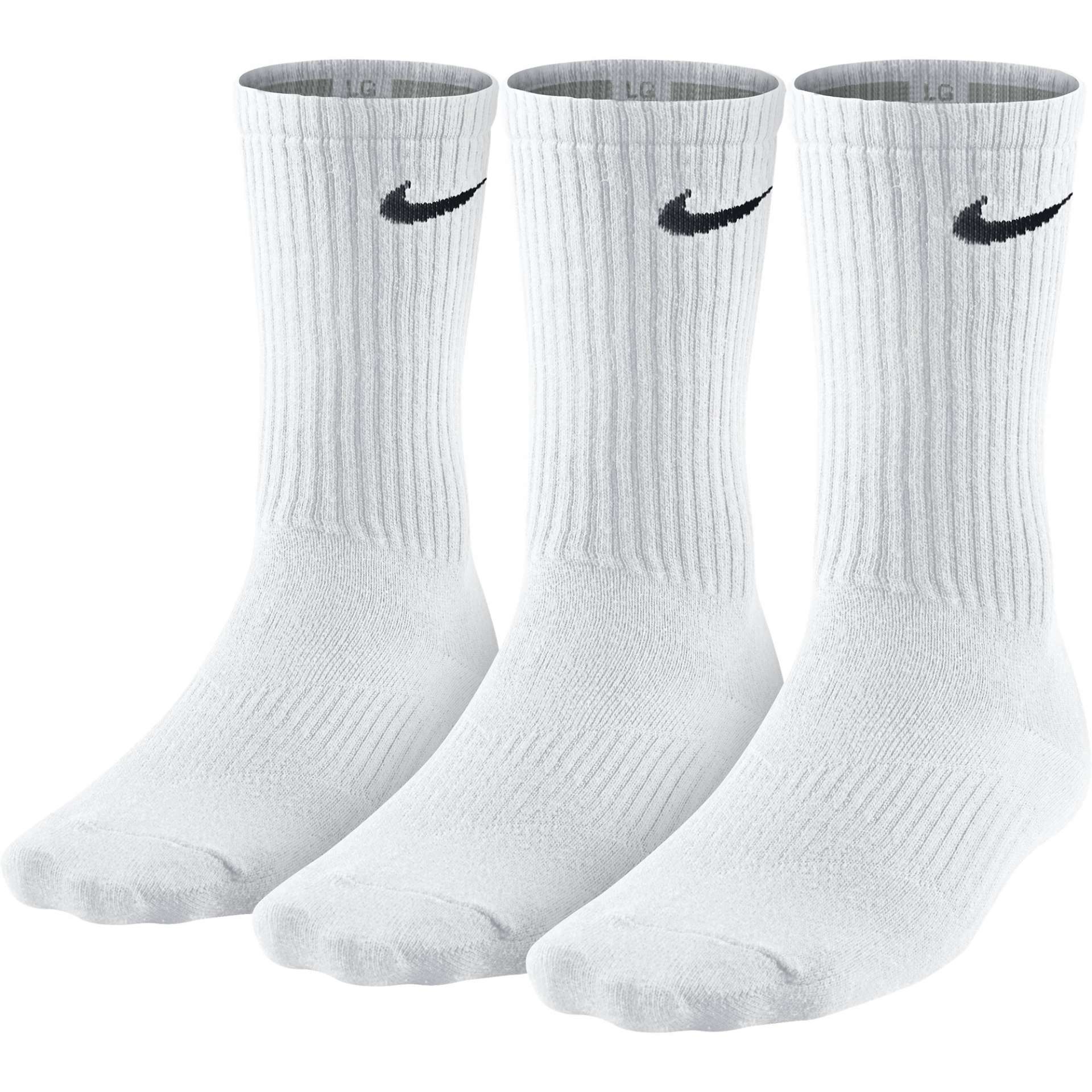 Nike 3PPK Lightweight Crew Sokken Wit koop je bij Futurumshop.nl